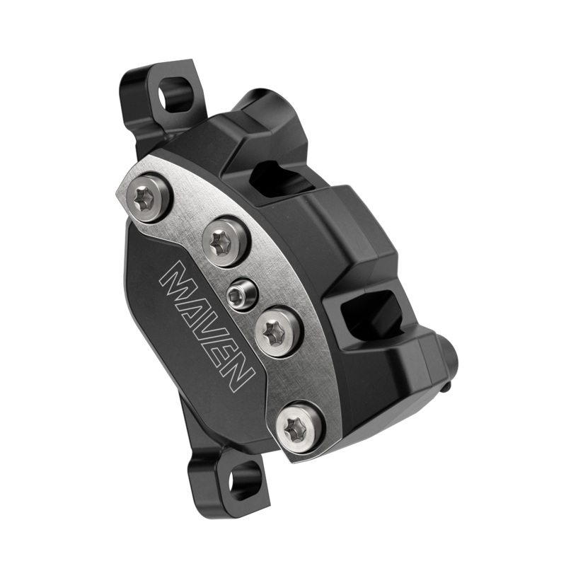 SRAM Maven Ultimate Stealth 4 Piston Disc Brake – Front – Right Lever – 950mm – Clear Anodized