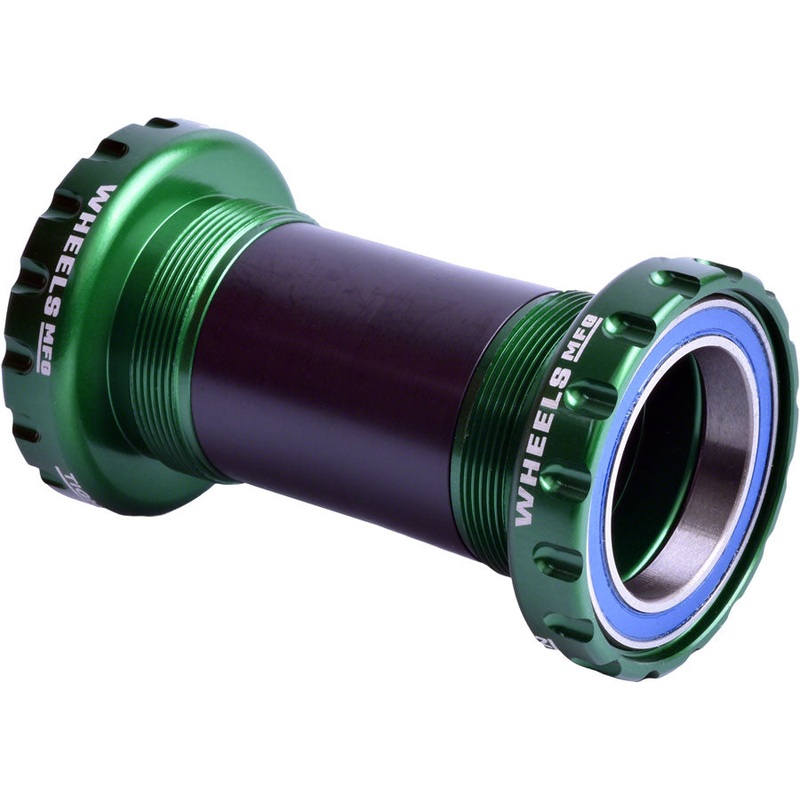 Wheels Manufacturing BSA Bottom Bracket – DUB Spindle ABEC 3 Green