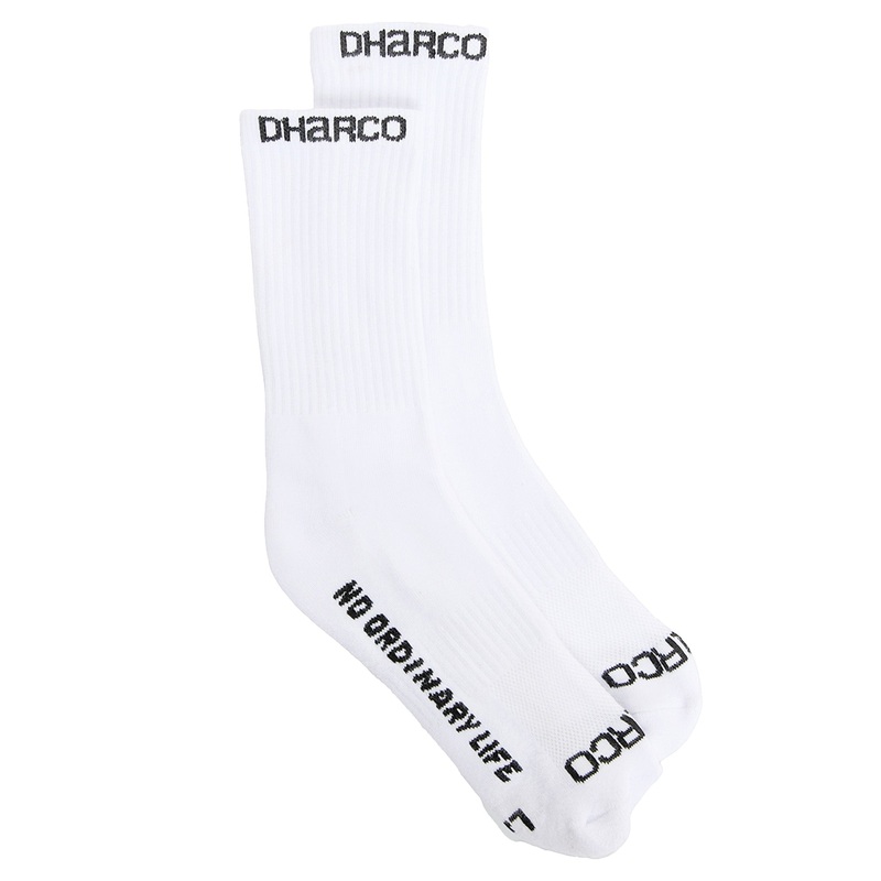 DHaRCO Crew Socks – L/XL – White