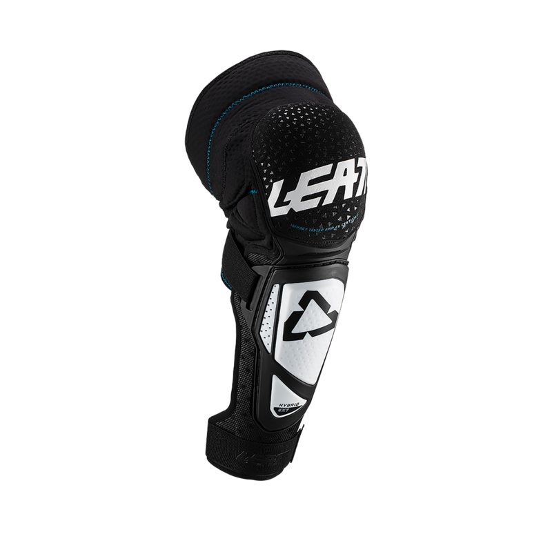 Leatt 3DF Hybrid Ext Knee-Shin Guard – L-XL – White – Black