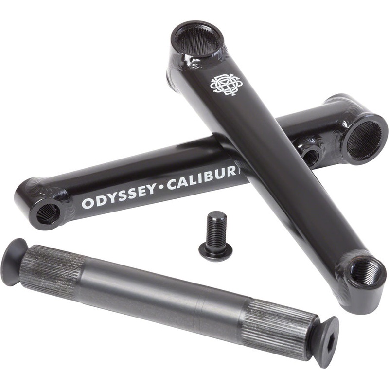Odyssey Calibur V2 Crankset – 170mm, Right Hand/Left Hand Drive, Rust Proof Black