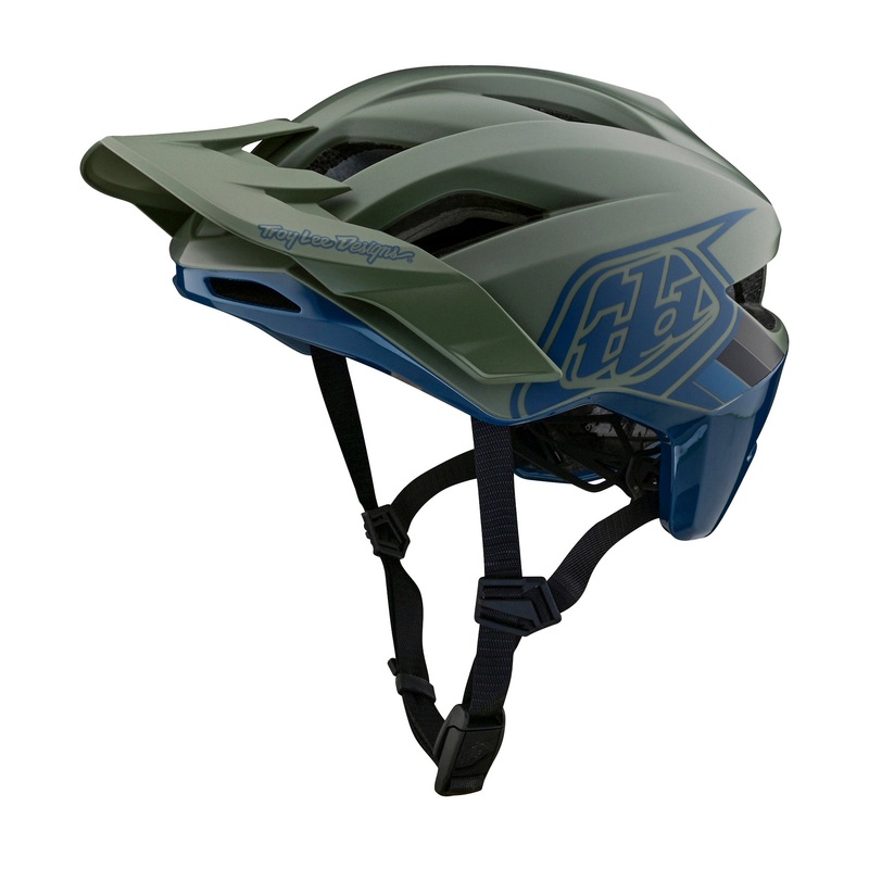 TLD Flowline SE MIPS Helmet – XL-2XL – Badge Olive – Indigo