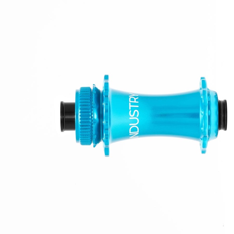 Industry Nine Solix G Classic Front Disc Hub Front 28H 12mm TA 100mm Turquoise