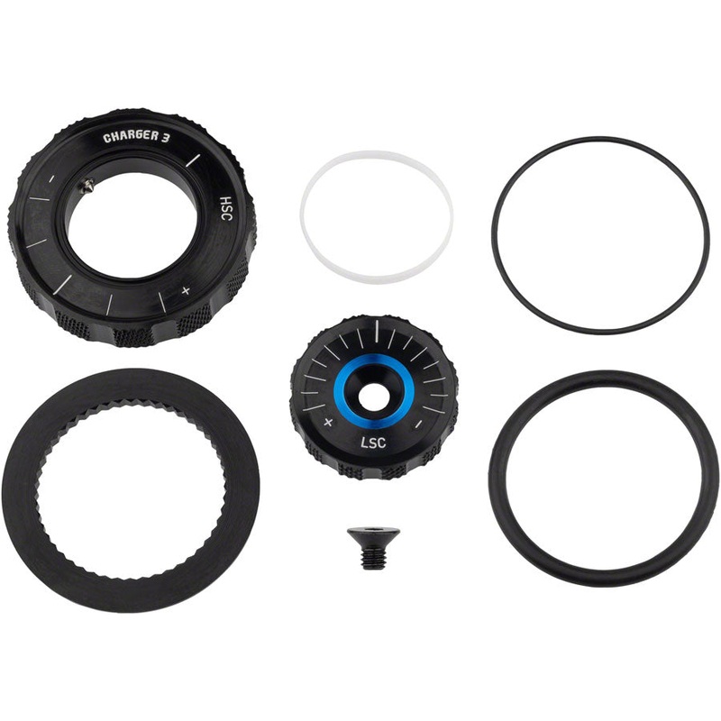 RockShox Compression Damper Knob Kit – Crown Lyrik Select+/Ult D1+ 2023+ Pike Select+/Ult C1+ 2023+