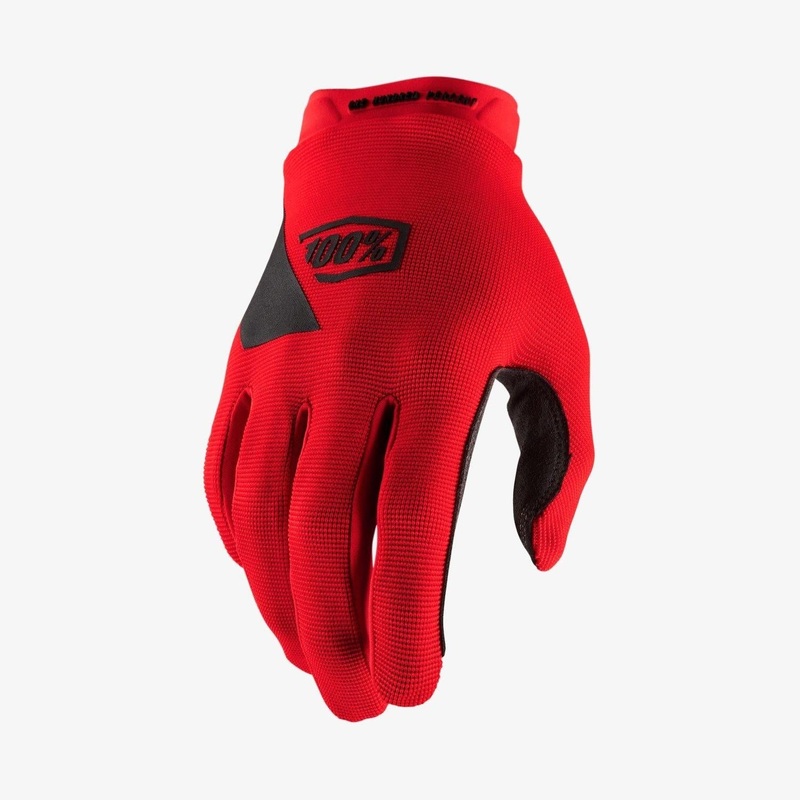 100% Ridecamp Youth Race Gloves – Red