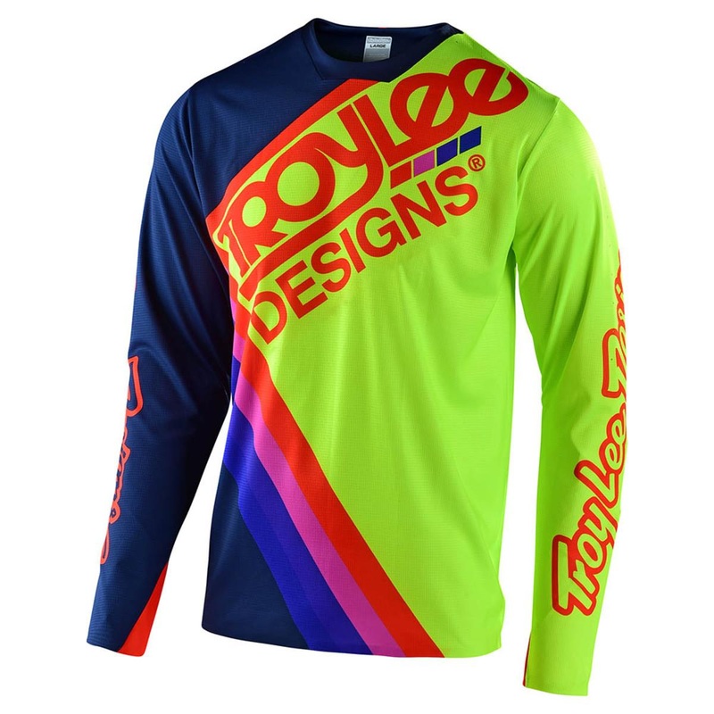 Troy Lee Sprint Ultra Tilt Race Jersey – Navy/Flo Yellow