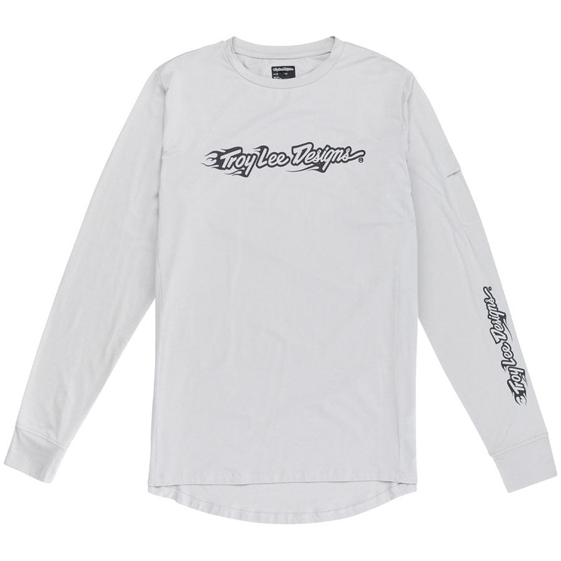 Troy Lee Designs Ruckus Long Sleeve Ride Tee   Burn Out Mist, Medium