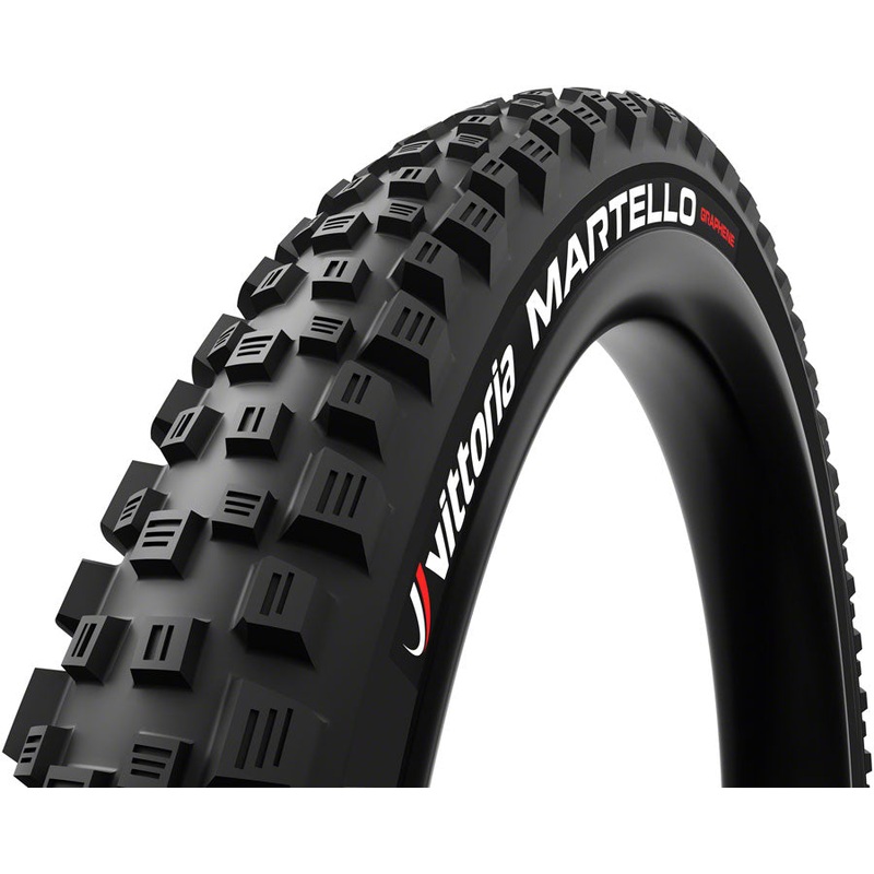 Vittoria Martello Tire – 27.5 x 2.6 Tubeless Folding BLK 4C Enduro 2-Ply G2.0