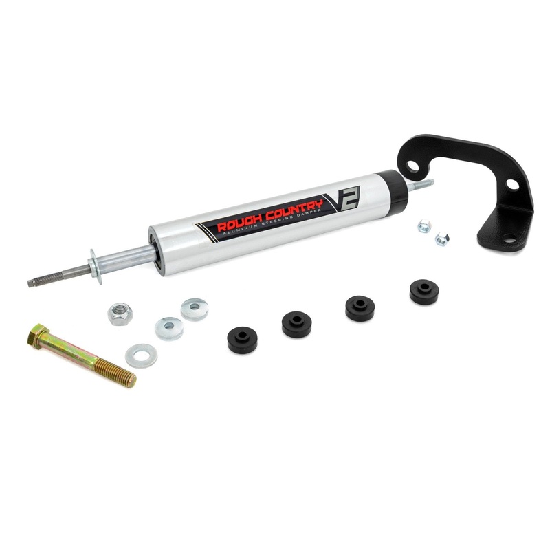 Rough Country | V2 Steering Stabilizer | 4-6 Inch Lift | Chevy K1500 Truck & SUV (88-99) | 8737170