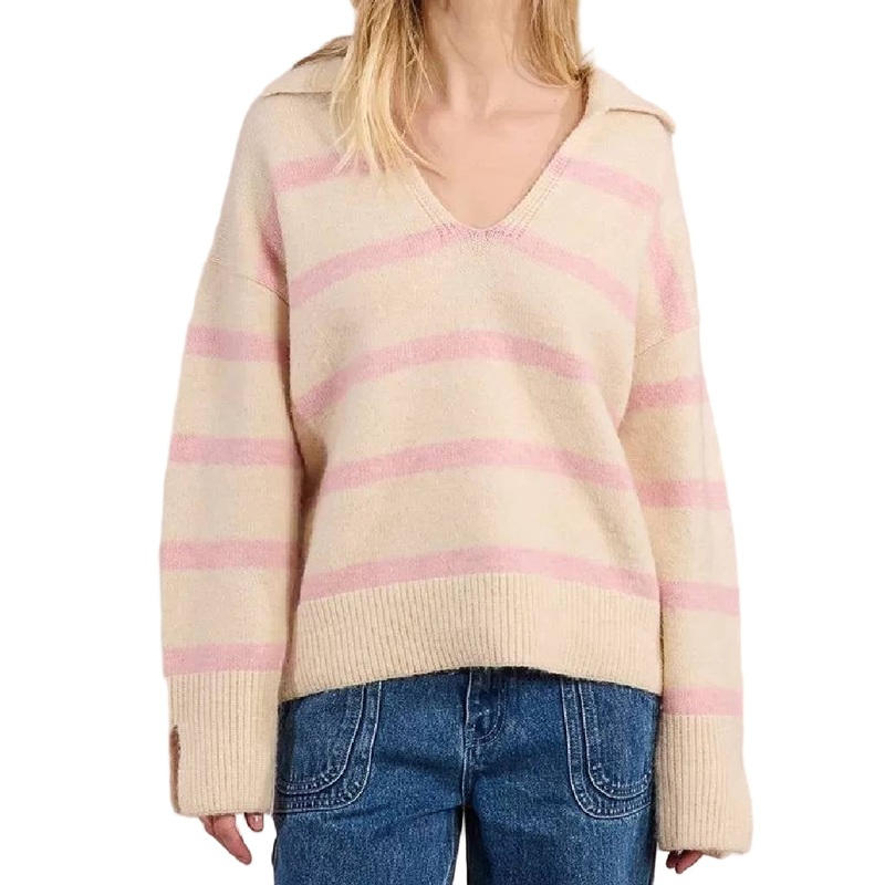 Stripe Knit Sweater Top