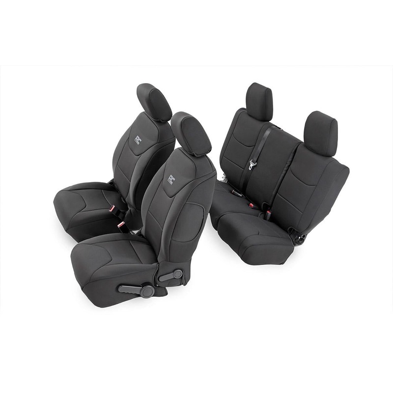 Rough Country | Seat Covers | Front and Rear | Jeep Wrangler Unlimited 4WD (2011-2012) | 91003