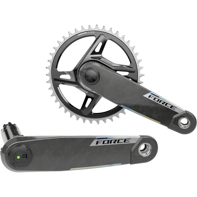 SRAM Force 1x XPLR AXS Power Meter Wide Crankset – 165mm 12/13-Speed 42t 8-Bolt Direct Mount DUB PM Spindle Carbon E1