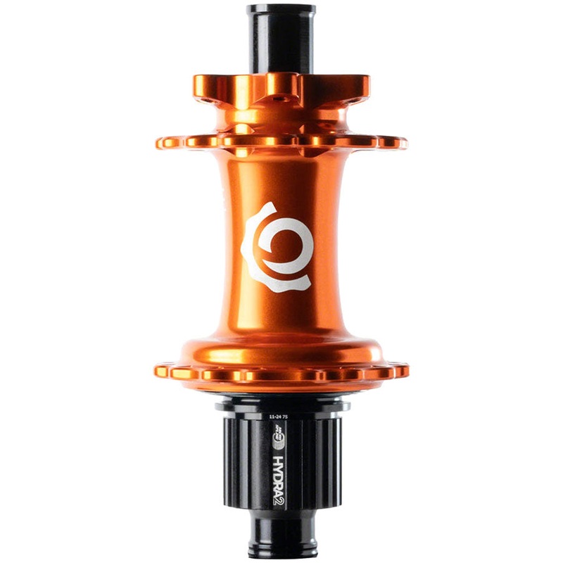 Industry Nine Hydra 2 Classic Rear Hub – 12 x 148mm, 6-Bolt, Micro Spline, Orange, 28H