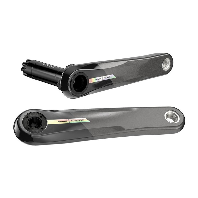 SRAM Force Wide Crank Arm Assembly – 175mm 12-Speed 8-Bolt Direct Mount DUB Spindle Interface Iridescent Gray D2