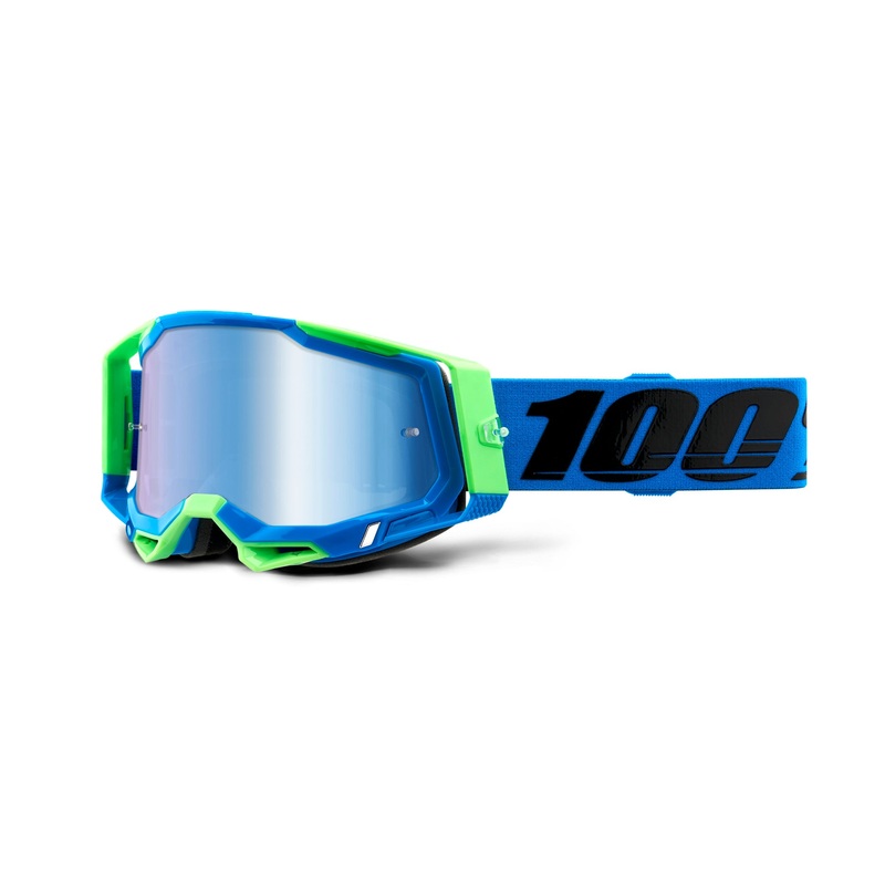 100 Percent Racecraft 2 Goggles – One Size Fits Most – Fremont – Blue Mirror Lens