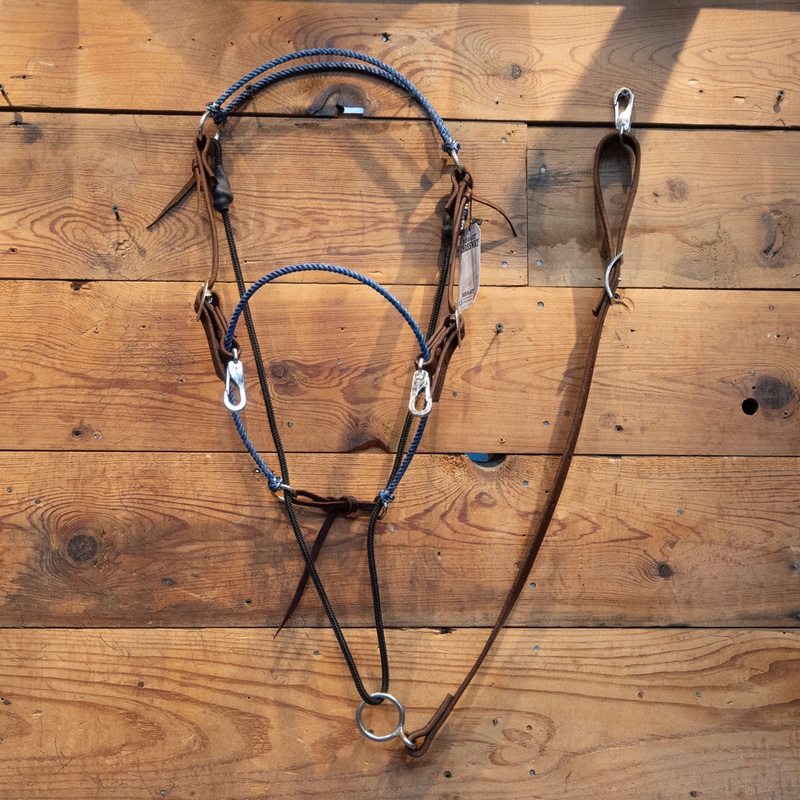 BAR-O-ABIT Blue Crossway Headsetter w/Snaps