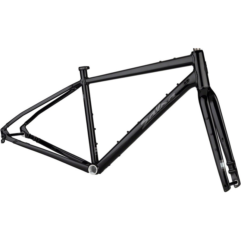 Salsa Journeyer Drop Bar Frameset – 700c/650b Aluminum Black 51cm