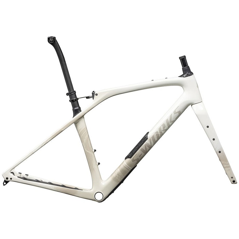 Specialized Diverge Str S-Works Frameset – 58Cm, Gloss Dune / White Birch / Pearl