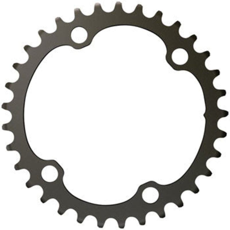 SRAM Force 2×12-Speed Inner Chainring – 33t, 107 BCD, 4-Bolt, Blast Black, For use with 46t Outer