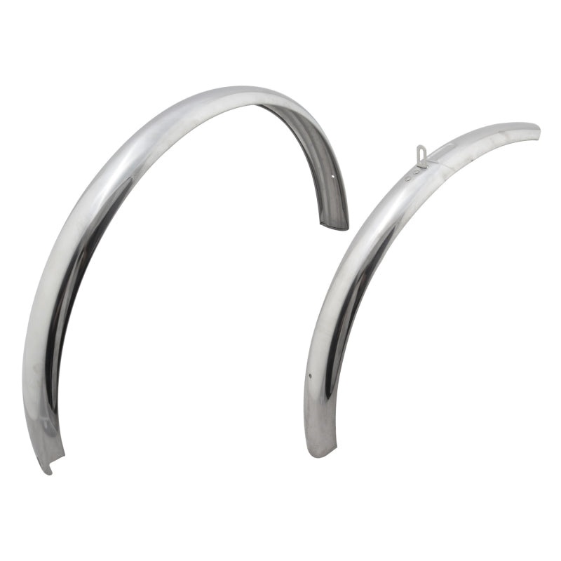 Stainless Steel Pair 26` MTB 26` x 58mm Stainless Chrome 48mm / 1.90`