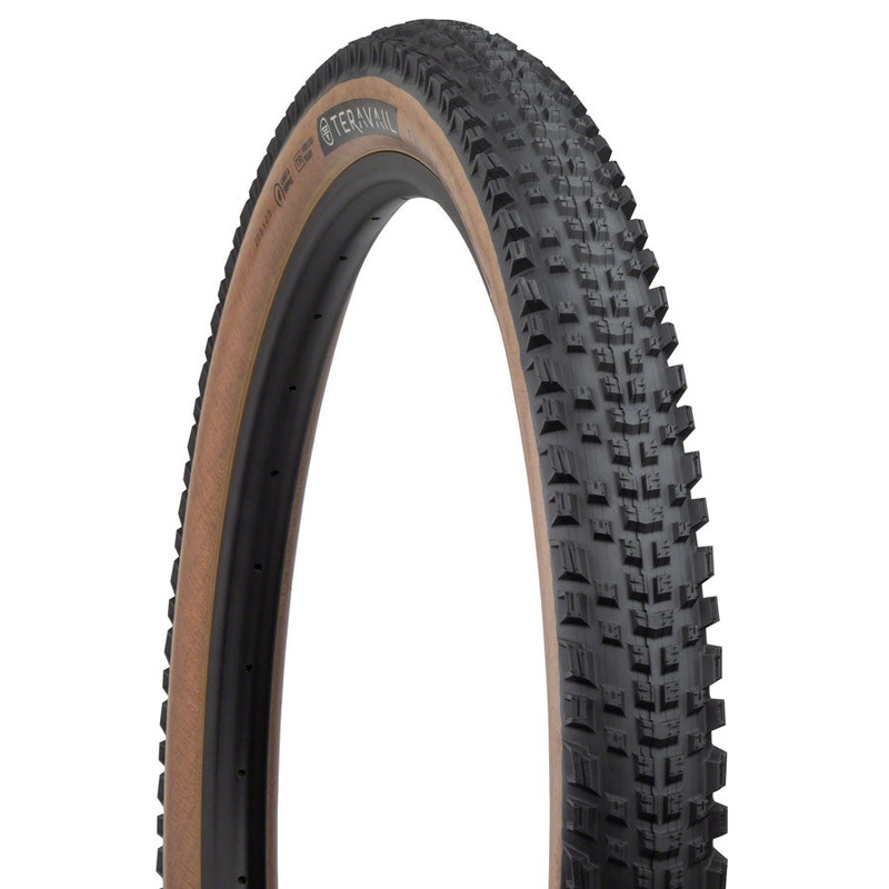 Teravail Ehline Tire – 27.5 x 2.5, Tubeless, Folding, Tan, Durable, Fast Compound