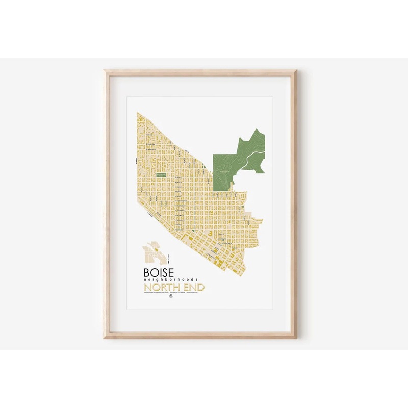 Boise North End Neighborhood Map