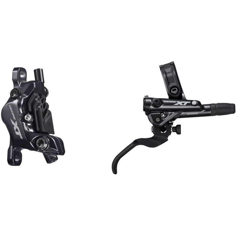 Shimano Deore XT BL-M8100/BR-M8120 Disc Brake Lever – Rear Hydraulic Post Mount 4-Piston Finned Pads I-SPEC EV Clamp Band BLK