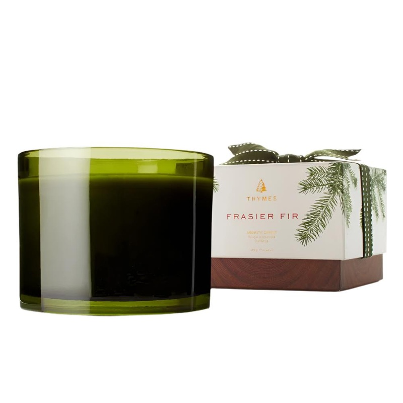 Thymes Fraiser Fir Green 3-Wick Candle