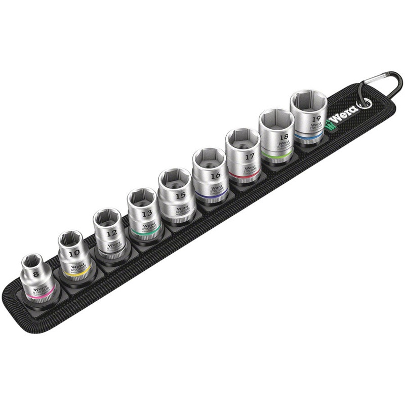 Wera Belt B 4 Zyklop socket set – 3/8″ drive 9 pieces