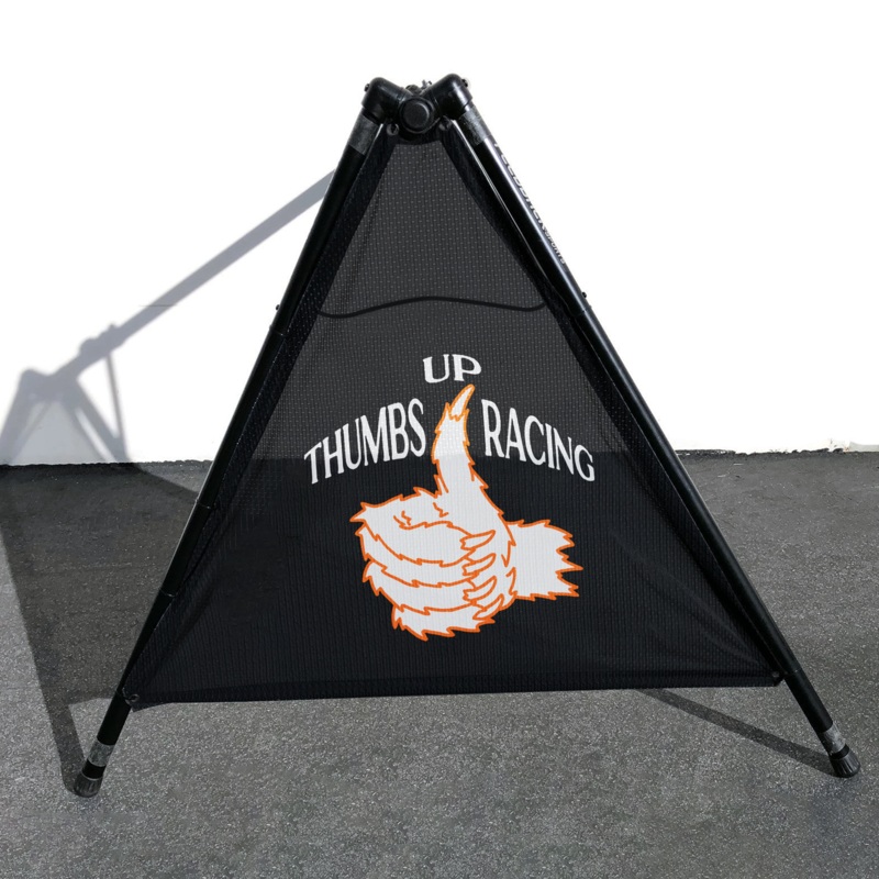 Thumbs Up Racing 2025 Bike Rack Banners (Set of 2 Mesh Banners)
