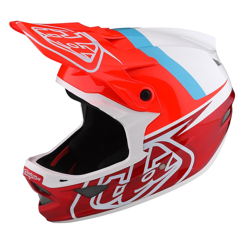 TLD D3 Fiberlite Helmet – M – Slant Red
