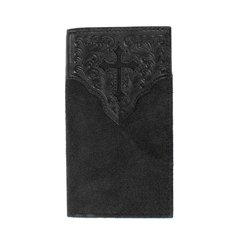 Nocona Roughout Cross Rodeo Wallet