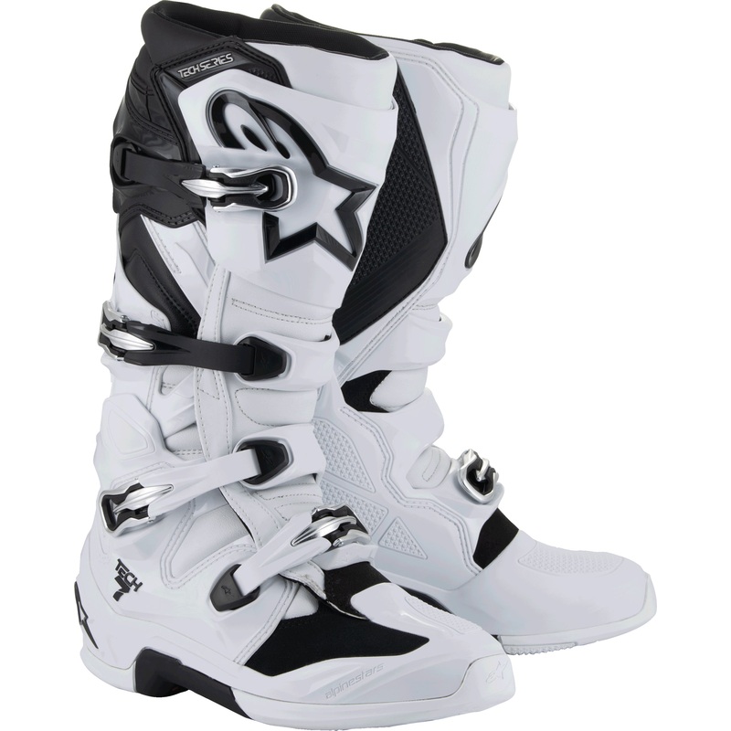 Alpinestars Tech 7 Boots White/Black – Part Number 2012025-21-11