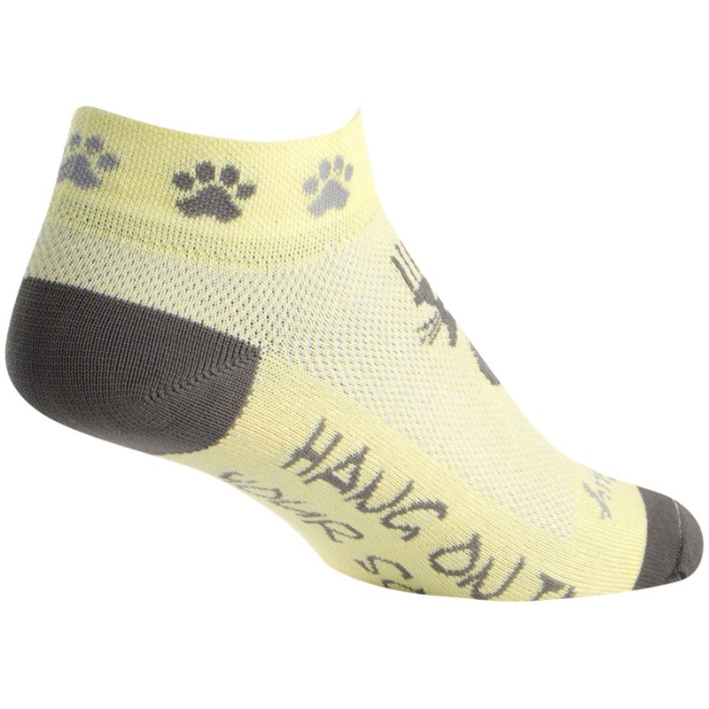 SockGuy Classic Scratch Socks – 1″ Yellow/Gray Women’s Small/Medium