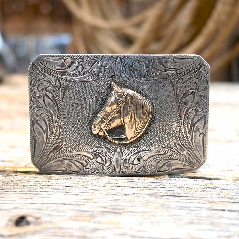 Vintage Horse Head Belt Buckle
