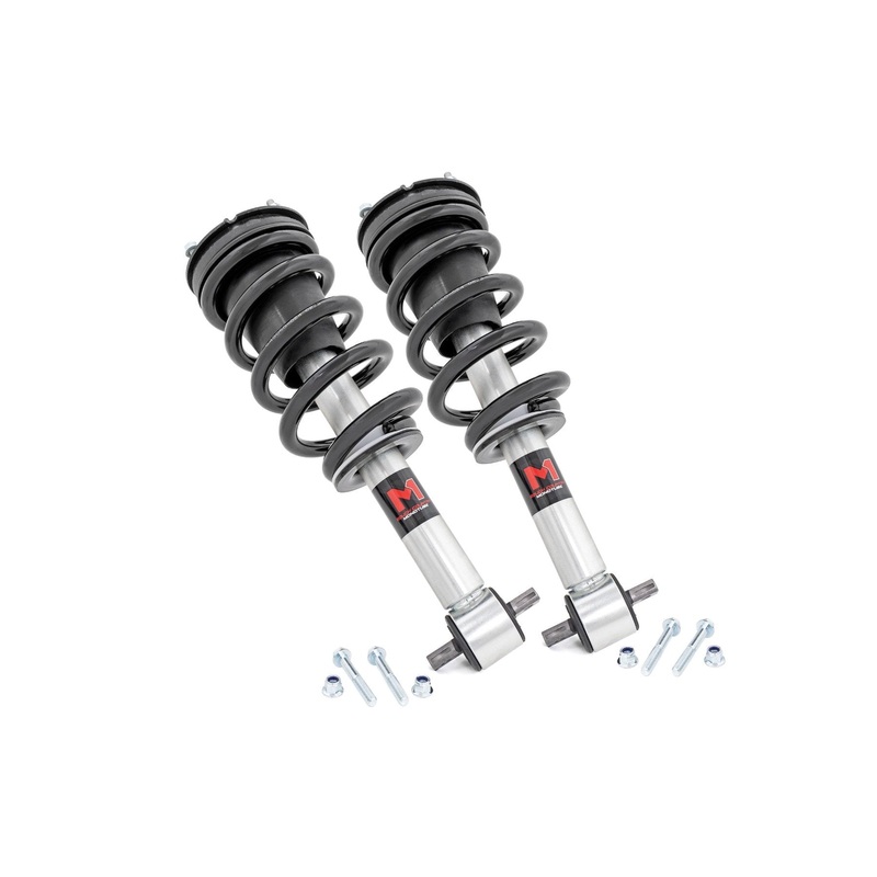 Rough Country | M1 Leveling Struts | 2 Inch | Loaded Strut | Chevy/GMC SUV 1500 4WD (21-26) | 502065_A