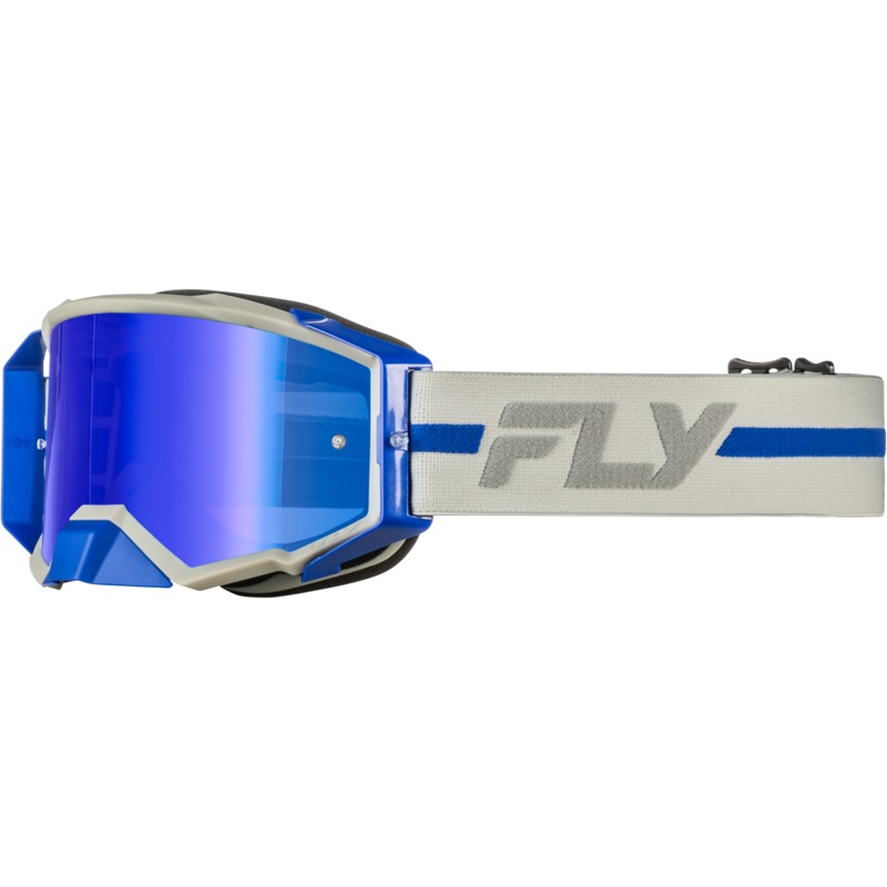 Zone Pro Goggle Grey/Blue W/ Blue Mirror/Smoke Lens