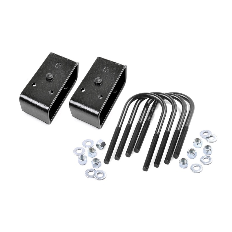 Rough Country | 2 Inch Block & U-Bolt Kit | Ford F-250 Super Duty 2WD/4WD (2005-2010) | 6557