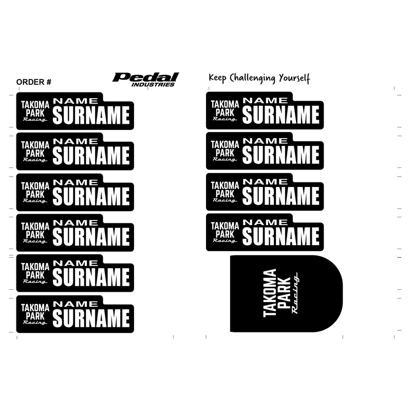 Takoma Park Racing 2024 ID Sticker Bikes & Gear