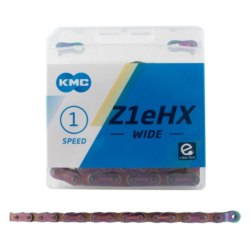 Z1eHX Wide Chain – Single Speed 1/2″ x 1/8″ 112 Links Neo Chrome