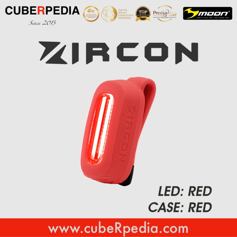 Moon ZIRCON Bicycle Running Sports Versatile Lights – Red