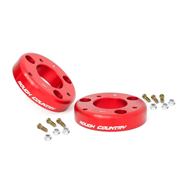 Rough Country | 2 Inch Leveling Kit | Red | Ford F-150 2WD/4WD (2009-2013) | 568RED