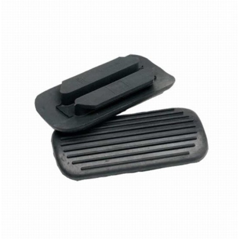 Stirrup treads rubber flat black