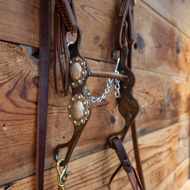 Paul Petska Copper Wrapped Mullen Bridle Rig