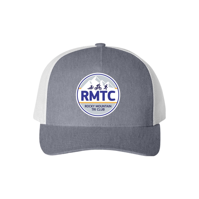 RMTC 2025 Five-Panel Retro Trucker Cap (FE) Heather/ White