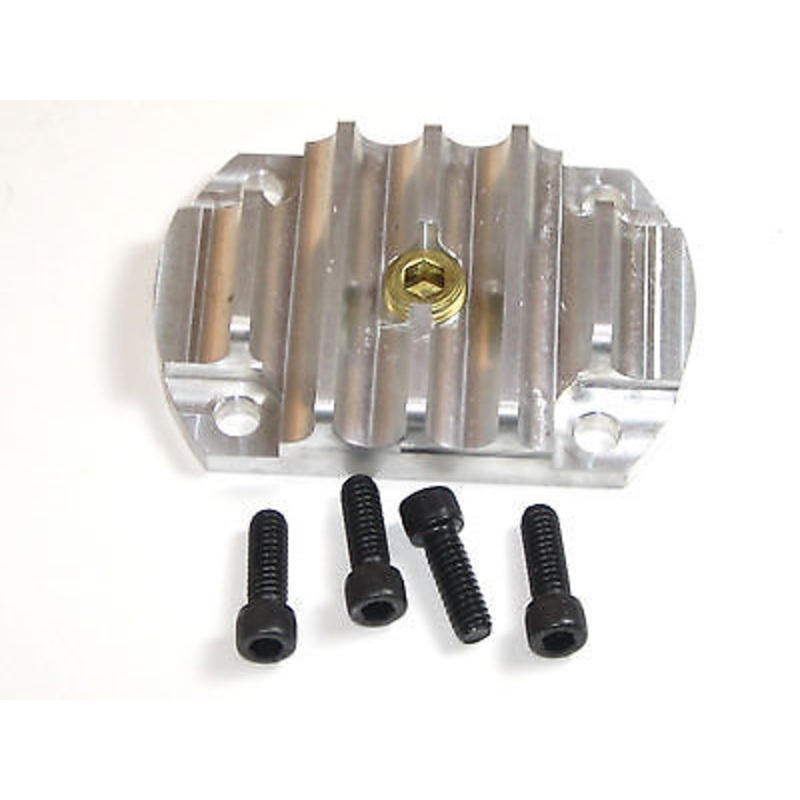 Triumph T110 pre-unit Finned sump plate w drain plug machined aluminum 70-0486