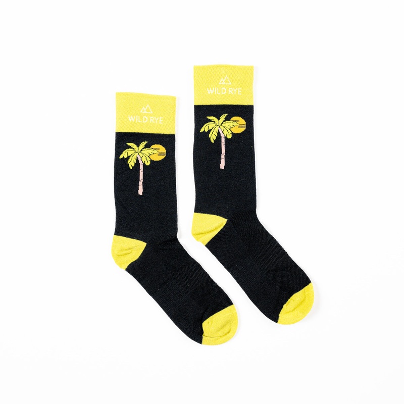 Wild Rye 6″ Bike Socks Palms