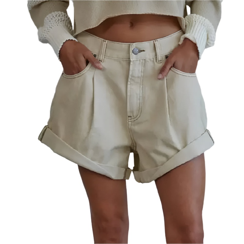 Woven Cotton Denim Shorts – FINAL SALE