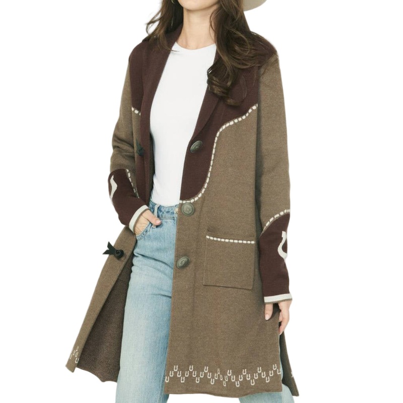 Cruel Denim Women’s Sweater Knit Midi Duster