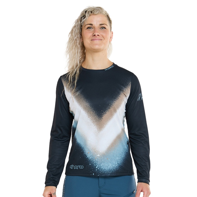 DHaRCO Women’s Long Sleeve Gravity Jersey – Women’s XL – Golden Streak